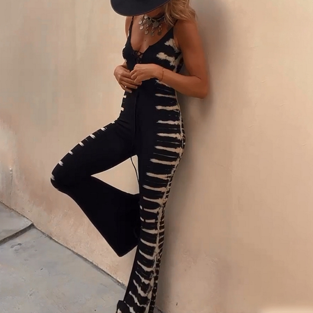 Boho Jumpsuit-M - Picture 2 of 11